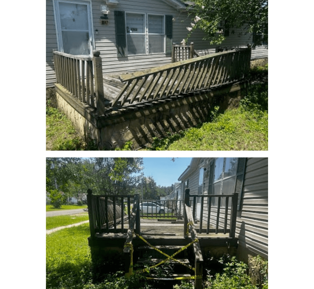 Deck Repair - Before
