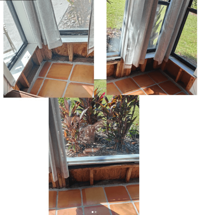 Wall Repair - Before